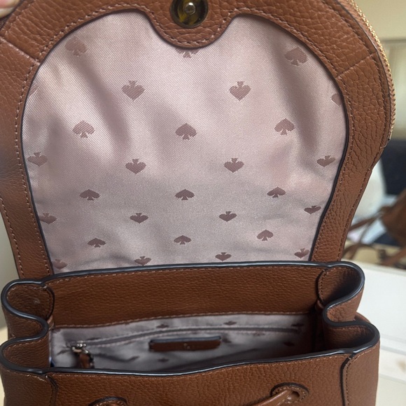 Kate Spade Cognac Leather Backpack - Picture 2 of 4